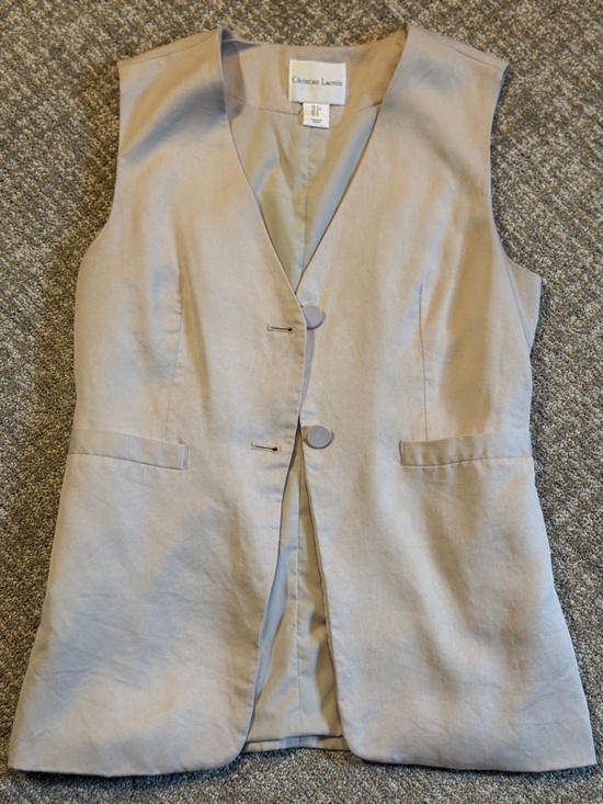 Christian Lacroix Tops - Christian Lacroix Beige Tailored Blazer Jacket